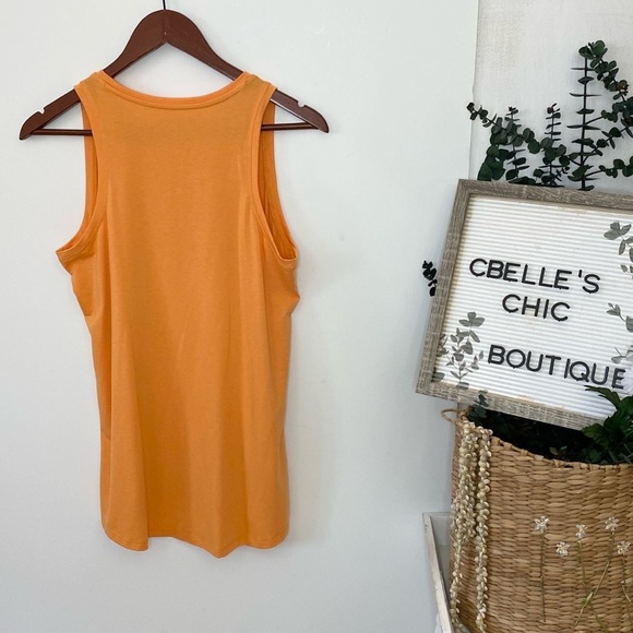 Athleta Long Workout Tank in Tangerine Sz M - Picture 4 of 7